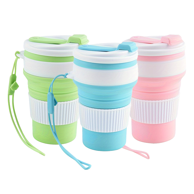 Water Bottle Collapsible - كوب سفر قابل للطي من السيليكون،
