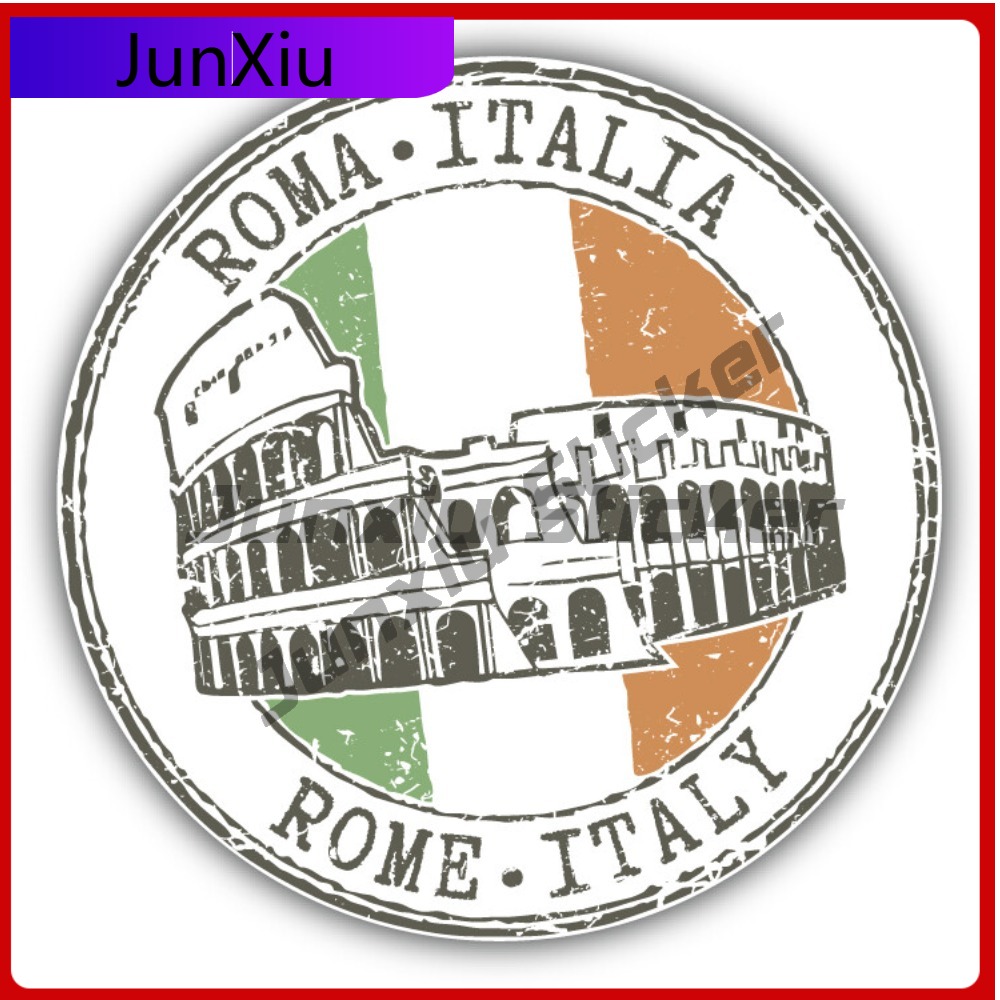 Travel Accessories Rome - ملصقات سيارة بتصميم علم روما إيطاليا