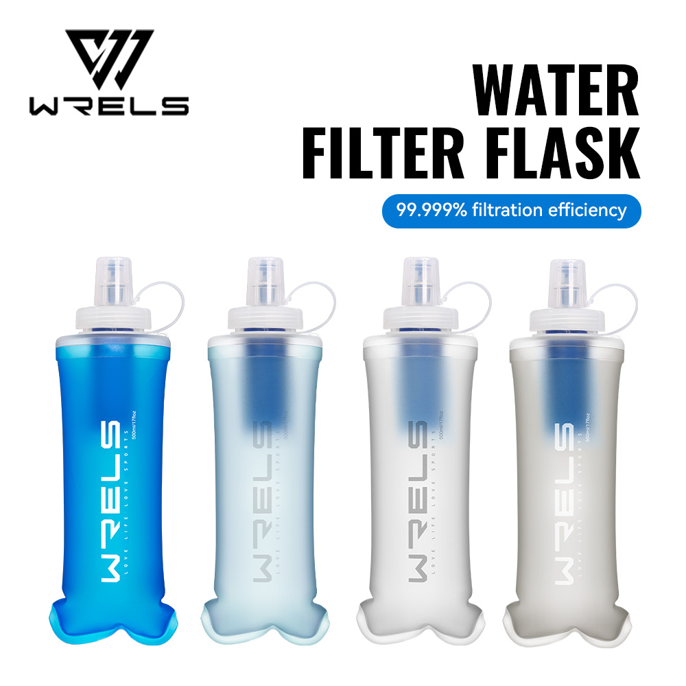 Water Bottle Collapsible - زجاجة مياه قابلة للطي مع فلتر