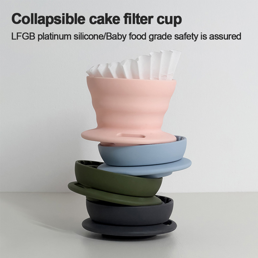 Water Bottle Collapsible - مرشح قهوة سيليكون قابل للطي بدرجة