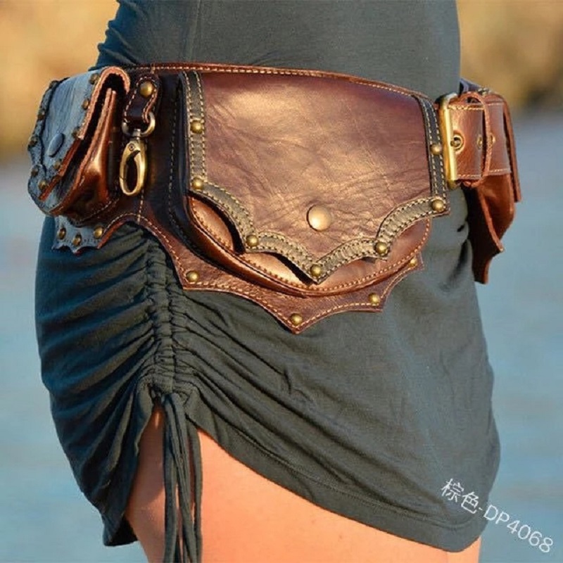 القرون الوسطى Steampunk الجلود - مراجعة Travel Accessories Hip Belt وسعره