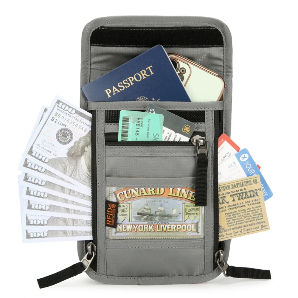 محفظة سفر للرقبة مزودة بحماية  - مراجعة Travel Accessories Pouch For Men وسعره