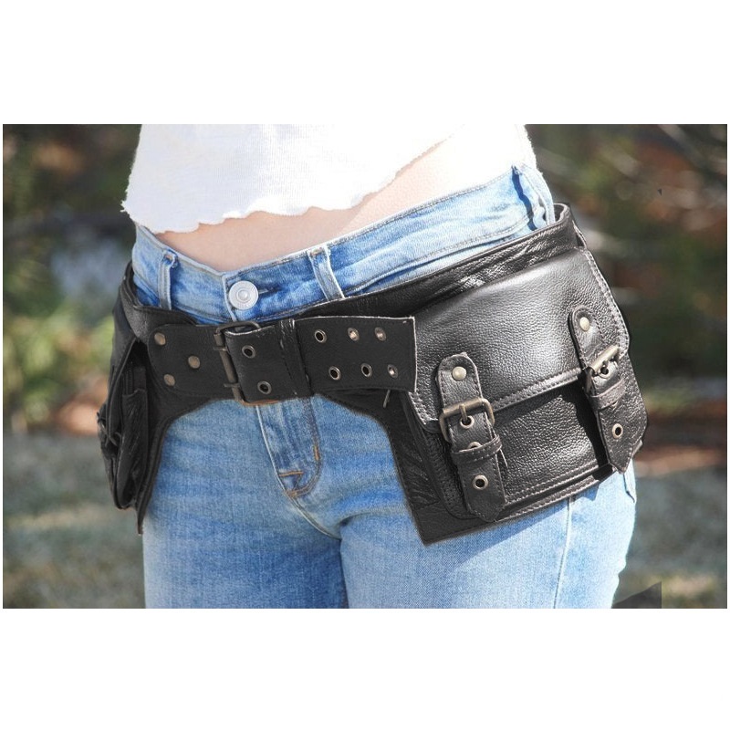القرون الوسطى Steampunk الجلود - مراجعة Travel Accessories Hip Belt وسعره