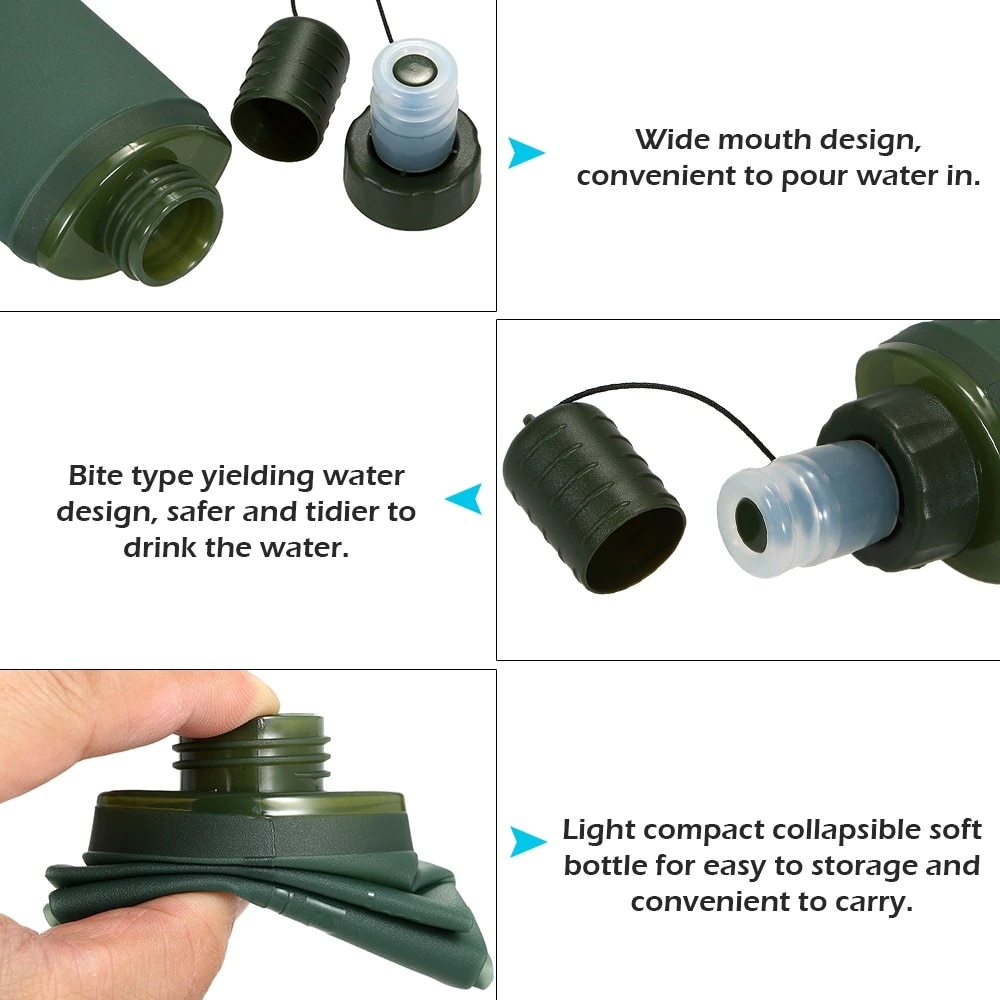 حقيبة ماء قابلة للطي سعة 250 م - مراجعة Water Bottle Collapsible وسعره