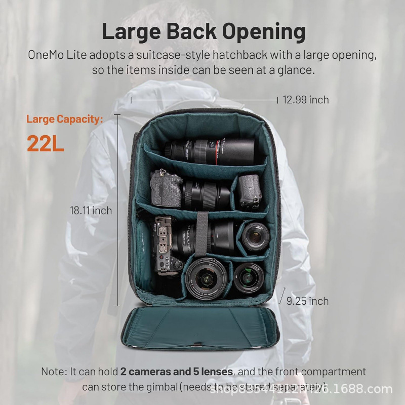 حقيبة كاميرا جديدة كبيرة السعة - مراجعة Camera Bag Travel وسعره