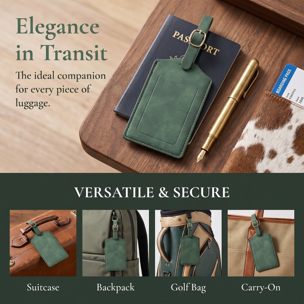 بطاقات أمتعة من الجلد الصناعي  - مراجعة Travel Accessories Sale وسعره