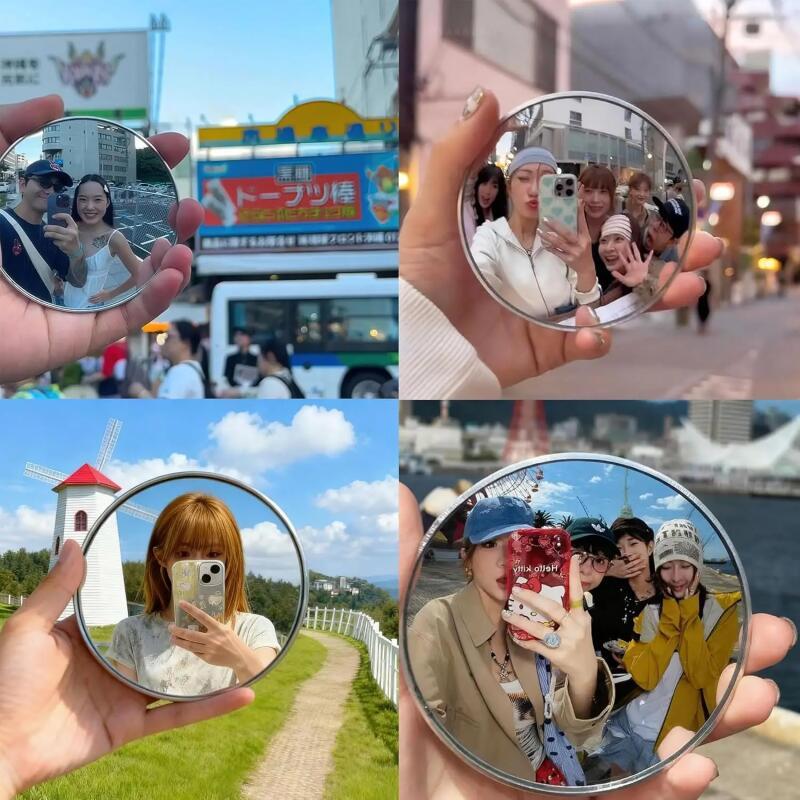 مرآة سيلفي محمولة باليد، مرآة  - مراجعة Travel Vlog Accessories وسعره