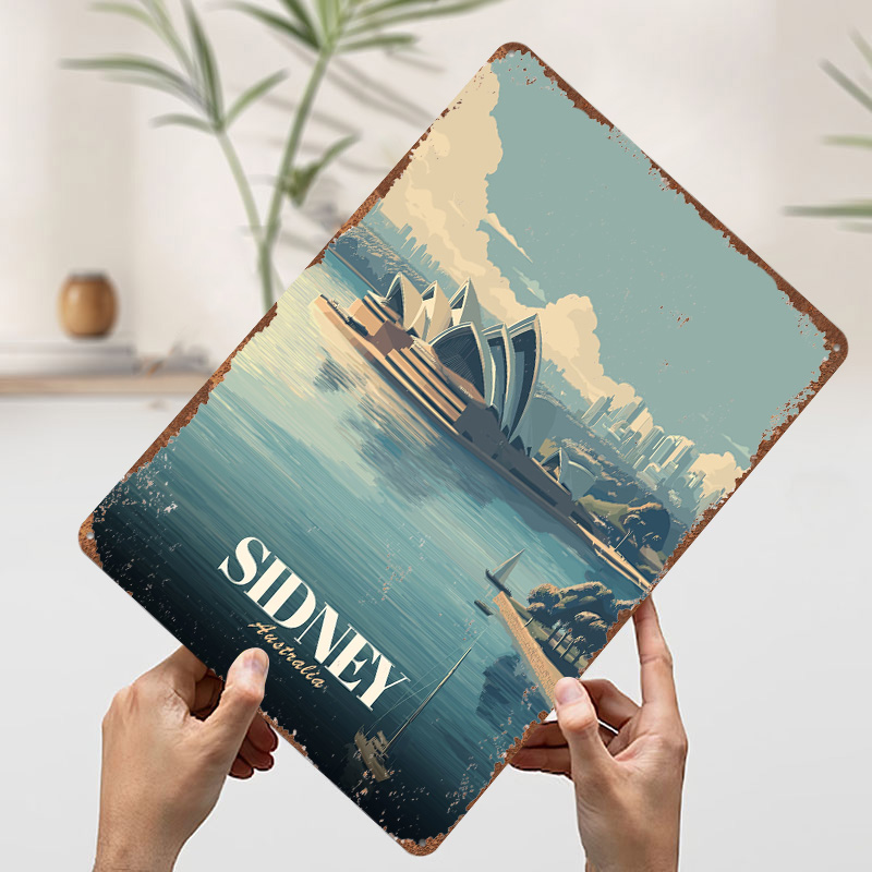 لافتة معدنية مطبوعة ثلاثية الأ - مراجعة Travel Accessories Sydney وسعره