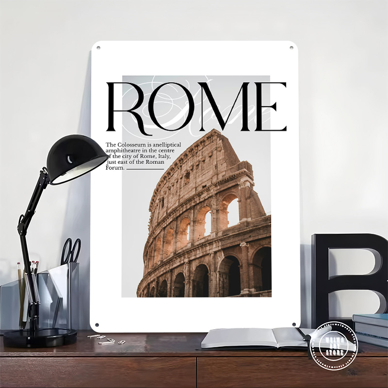 لوحة معدنية مخصصة بتصميم الكول - مراجعة Travel Accessories Rome وسعره