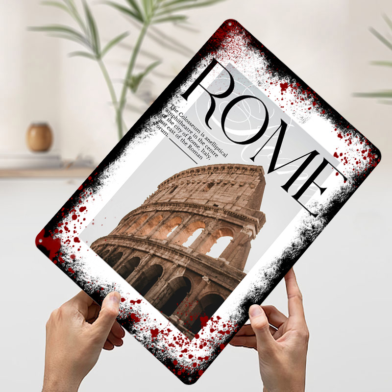 لوحة معدنية مخصصة بتصميم الكول - مراجعة Travel Accessories Rome وسعره