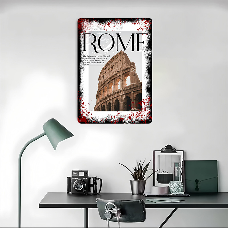 لوحة معدنية مخصصة بتصميم الكول - مراجعة Travel Accessories Rome وسعره