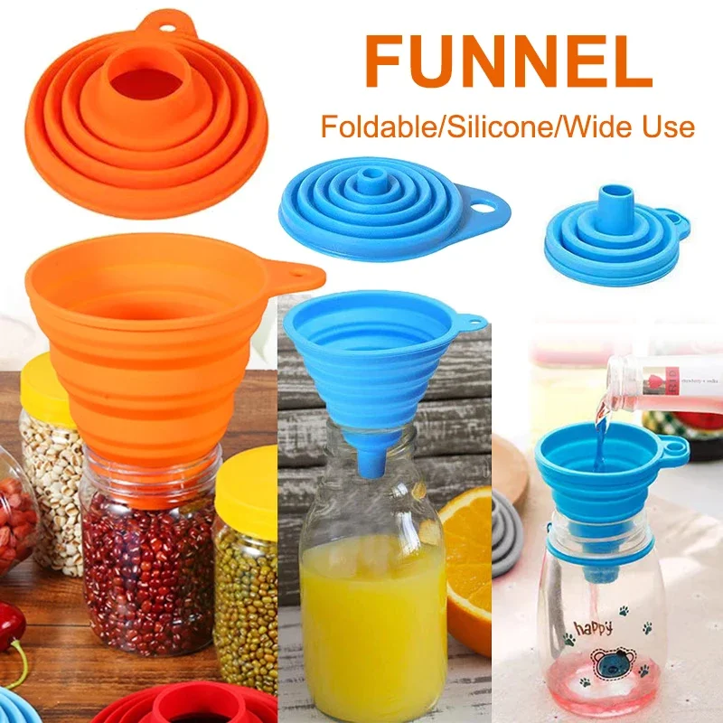 1/4 قطعة قمع سيليكون قابل للطي - مراجعة Water Bottle Collapsible وسعره