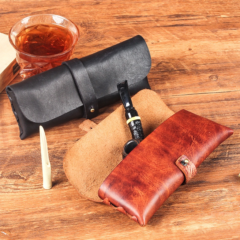 حقيبة جلدية عتيقة لتخزين غليون - مراجعة Travel Accessories Pouch For Men وسعره