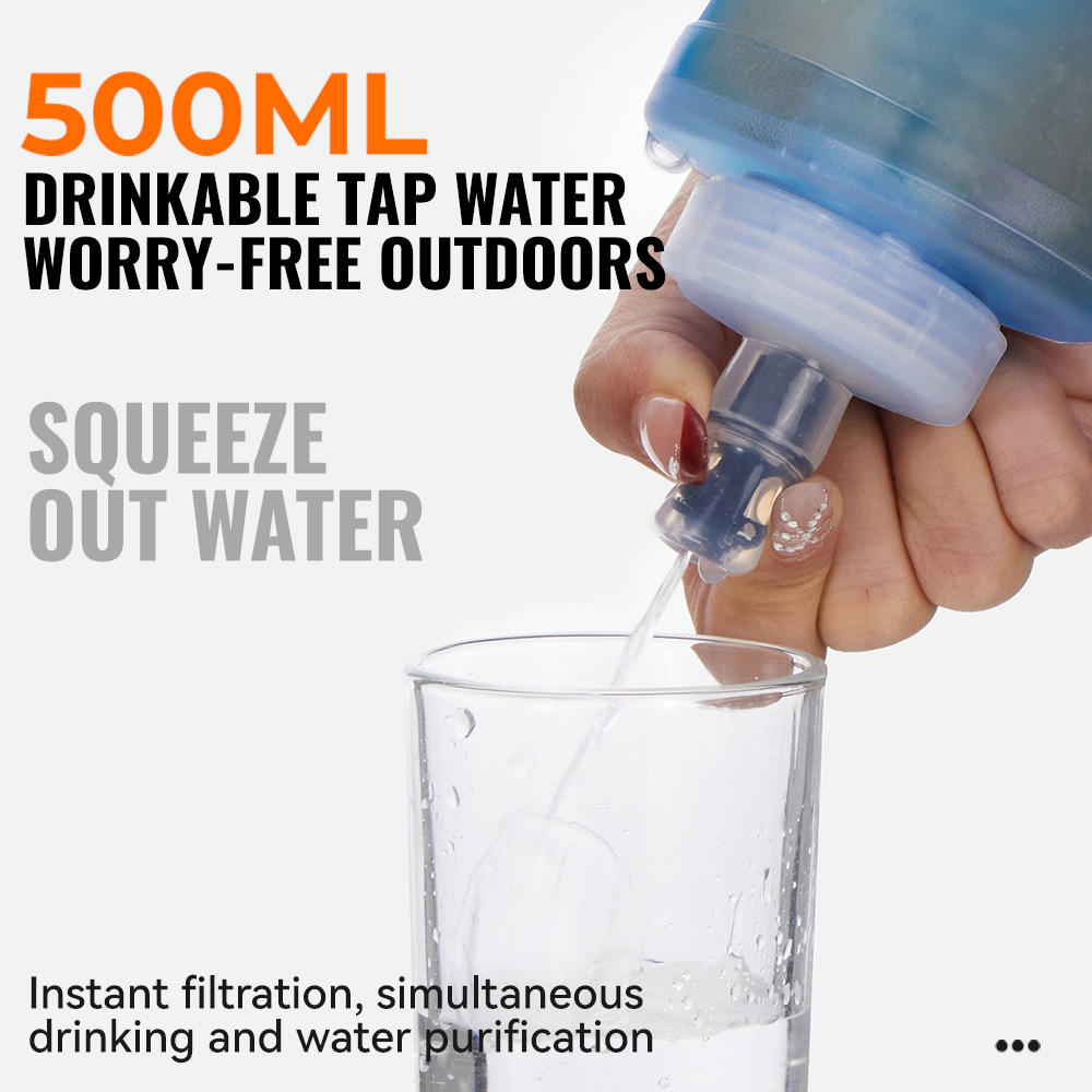 زجاجة مياه قابلة للطي مع فلتر  - مراجعة Water Bottle Collapsible وسعره