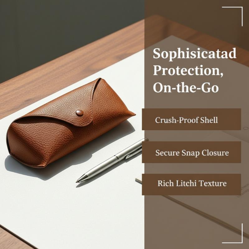 حافظة نظارات من الجلد الصناعي، - مراجعة Travel Accessories Pouch For Men وسعره