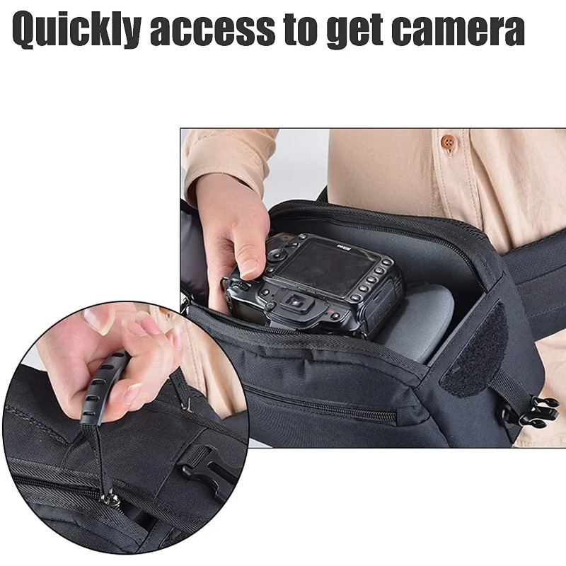 حقيبة مقاومة للماء بكتف واحد ل - مراجعة Camera Bag Travel وسعره