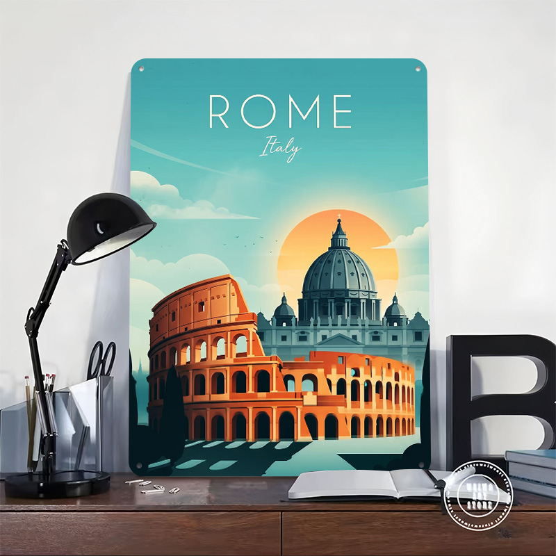 ملصق معدني للسفر إلى روما، هدي - مراجعة Travel Accessories Rome وسعره