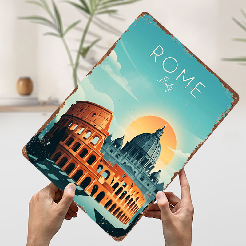ملصق معدني للسفر إلى روما، هدي - مراجعة Travel Accessories Rome وسعره