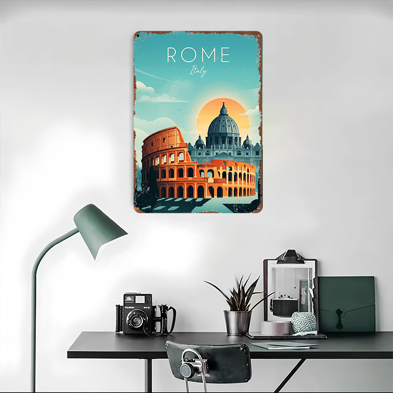 ملصق معدني للسفر إلى روما، هدي - مراجعة Travel Accessories Rome وسعره