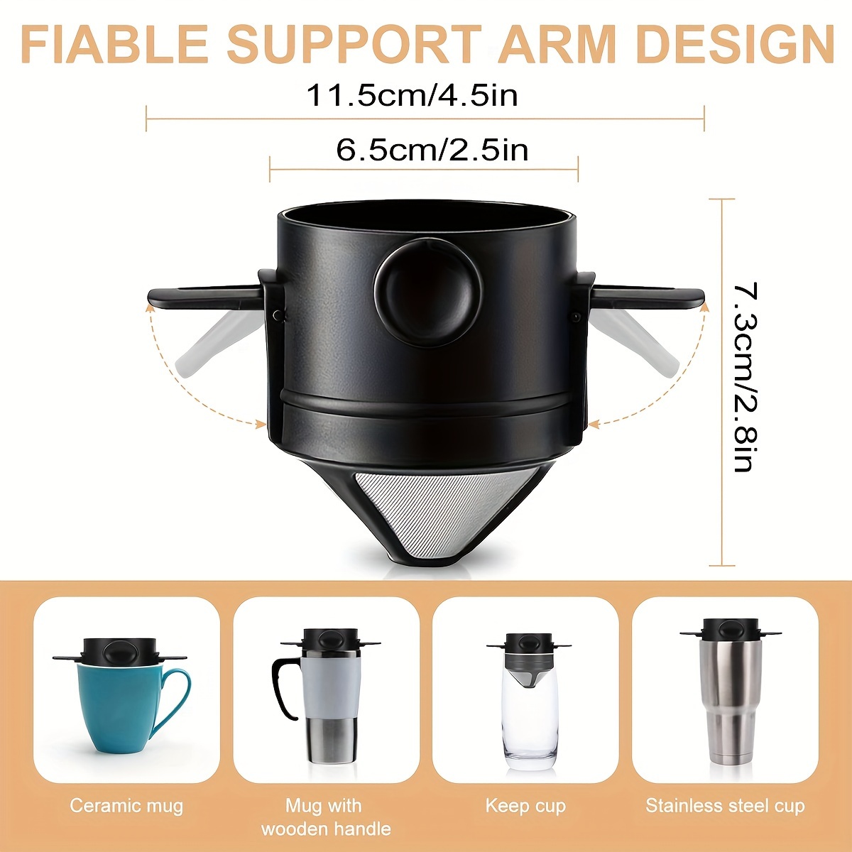 كوب فلتر قهوة محمول ، فلتر صان - مراجعة Water Bottle Collapsible وسعره